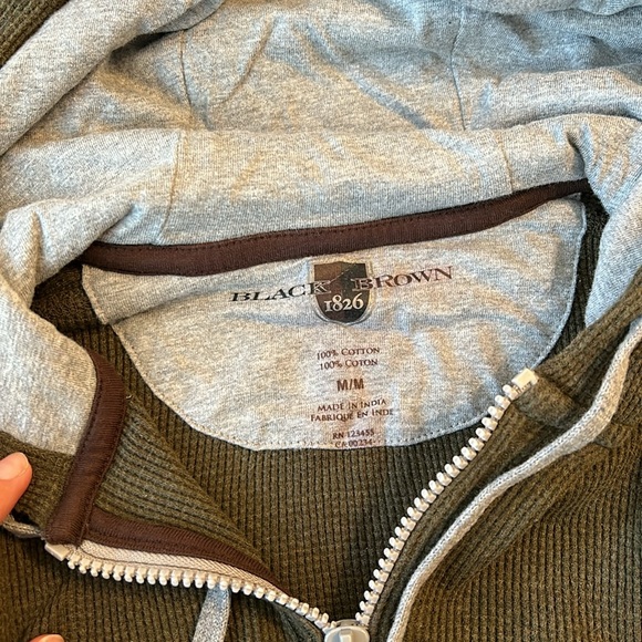 Black Brown 1826 Hoodie - Picture 2 of 4